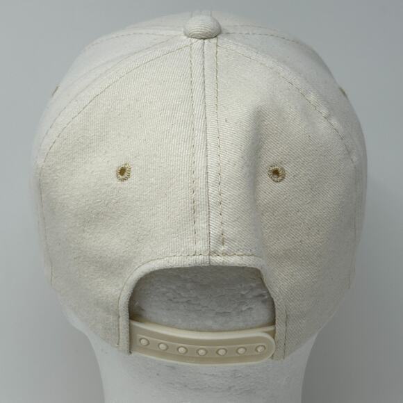 Vintage Chicago Hat Cap Ivory 90s Travel Tourist Tourism Snapback 6 Panel Kudzu - Picture 3 of 9